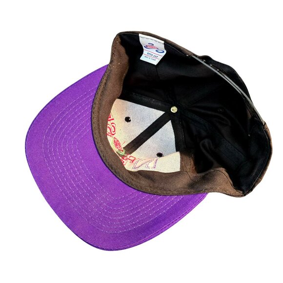 Vintage 1996 Rose Bowl Snapback Hat With Purple Brim & Embroidered Logo CM2092 - Picture 6 of 6